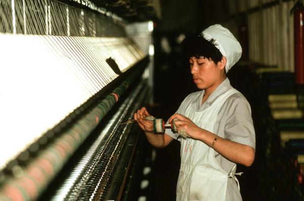 Fabric factory, Beijing, China